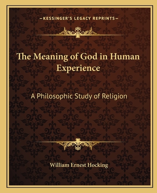 Couverture_The Meaning of God in Human Experience