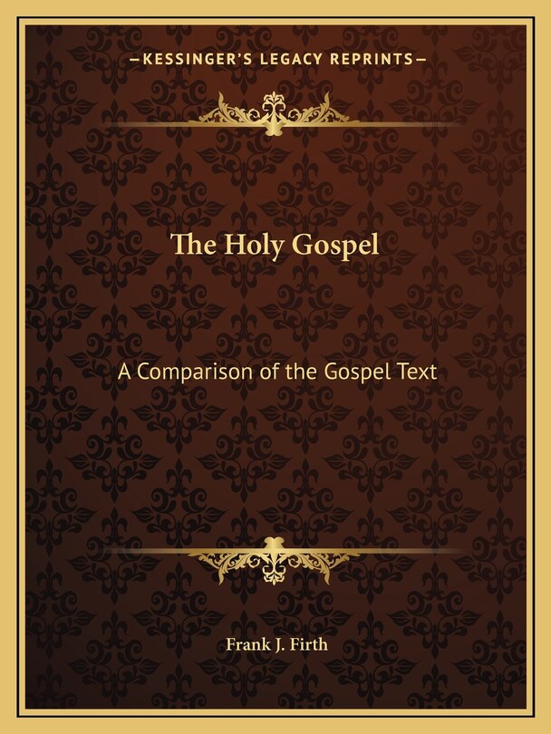 Front cover_The Holy Gospel