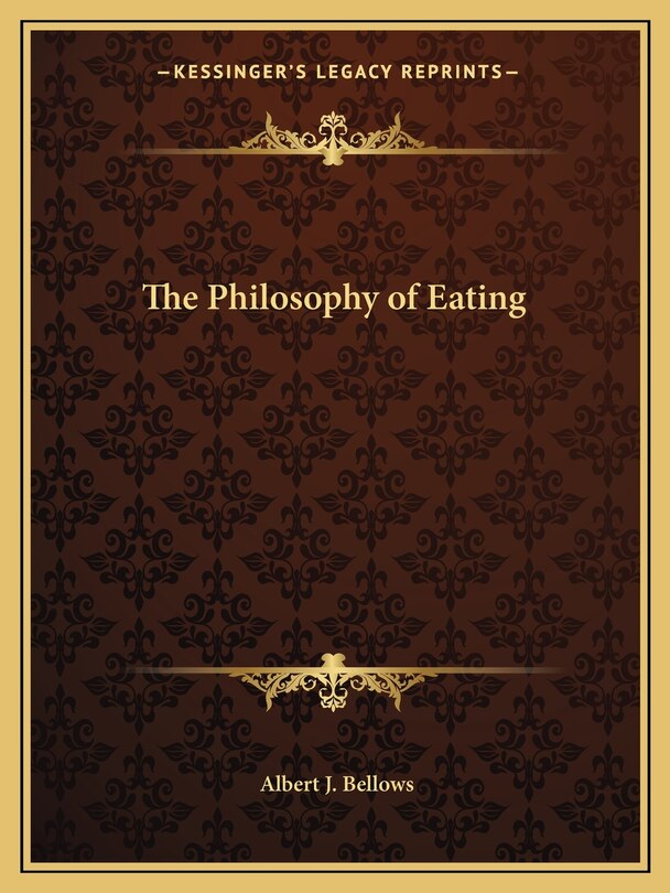 Couverture_The Philosophy of Eating