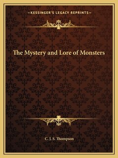 Couverture_The Mystery and Lore of Monsters