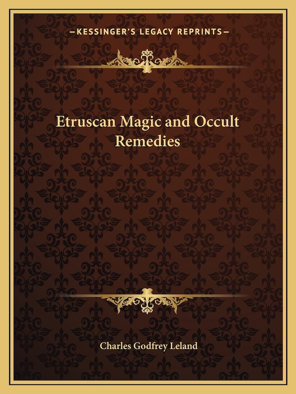 Front cover_Etruscan Magic and Occult Remedies