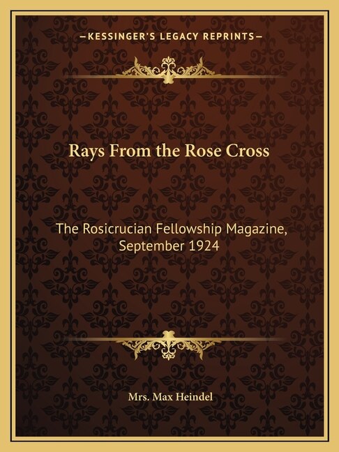 Front cover_Rays From the Rose Cross