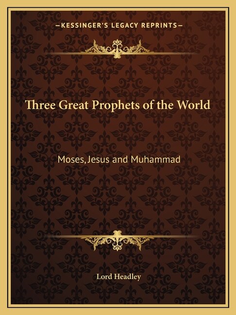 Couverture_Three Great Prophets of the World