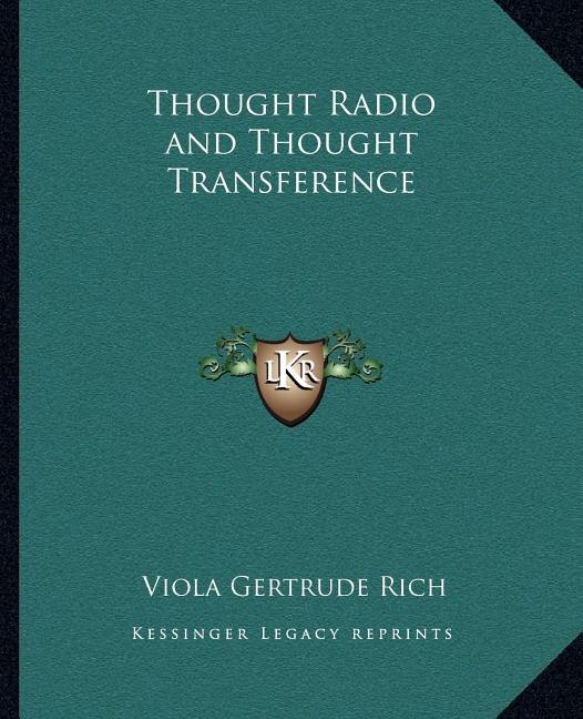 Couverture_Thought Radio and Thought Transference