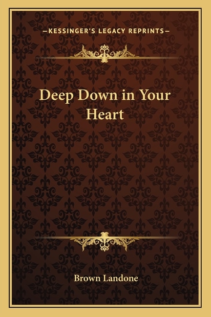 Front cover_Deep Down in Your Heart