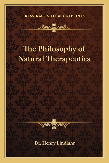 Couverture_The Philosophy of Natural Therapeutics
