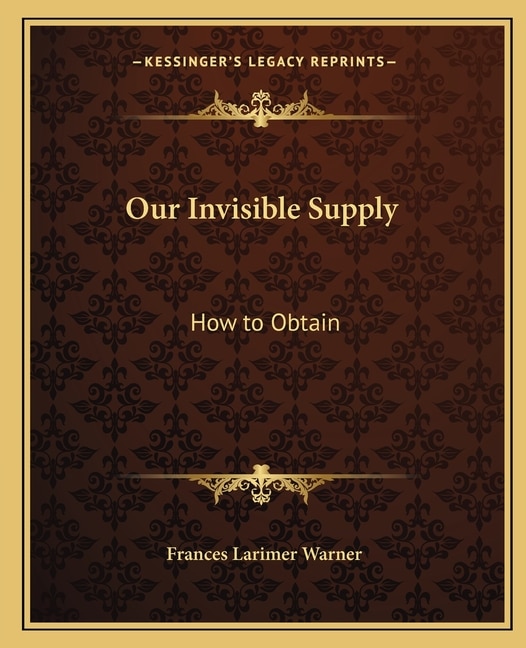 Front cover_Our Invisible Supply