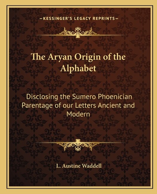 Front cover_The Aryan Origin of the Alphabet