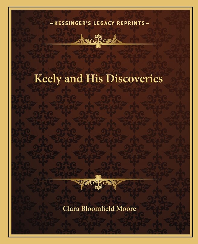Couverture_Keely and His Discoveries