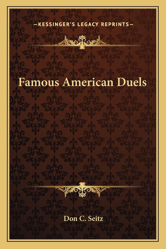Couverture_Famous American Duels