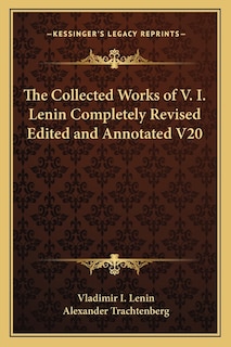 Couverture_The Collected Works of V. I. Lenin Completely Revised Edited and Annotated V20
