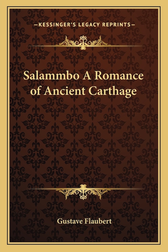Front cover_Salammbo A Romance of Ancient Carthage