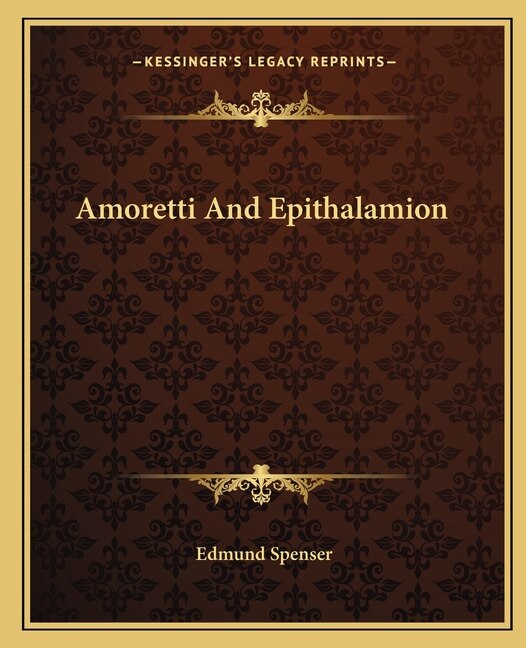 Front cover_Amoretti And Epithalamion