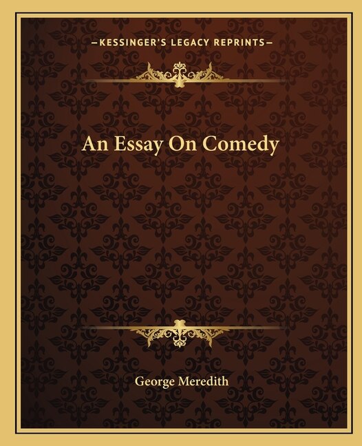Front cover_An Essay On Comedy