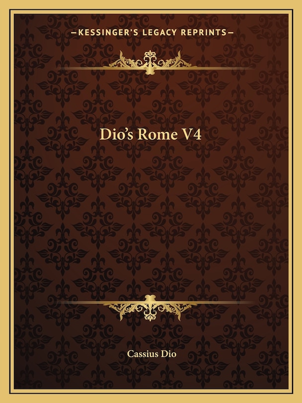 Couverture_Dio's Rome V4