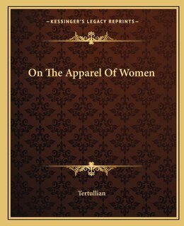 Front cover_On the Apparel of Women