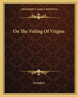 Front cover_On the Veiling of Virgins