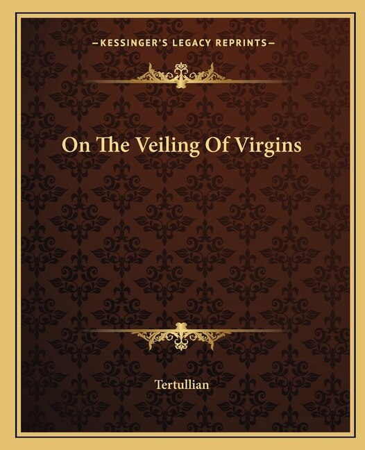 Front cover_On the Veiling of Virgins