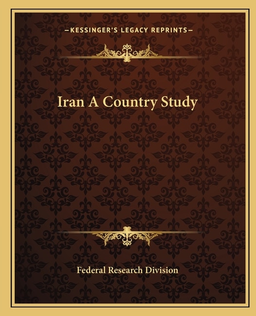 Front cover_Iran A Country Study