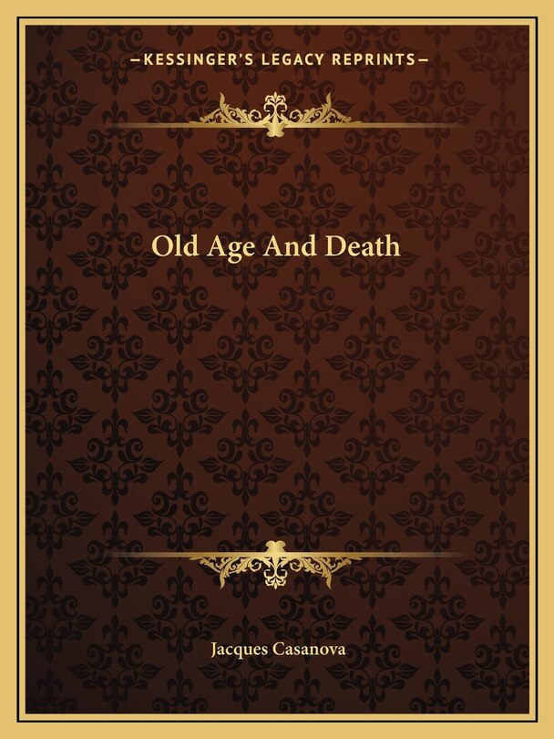 Front cover_Old Age And Death