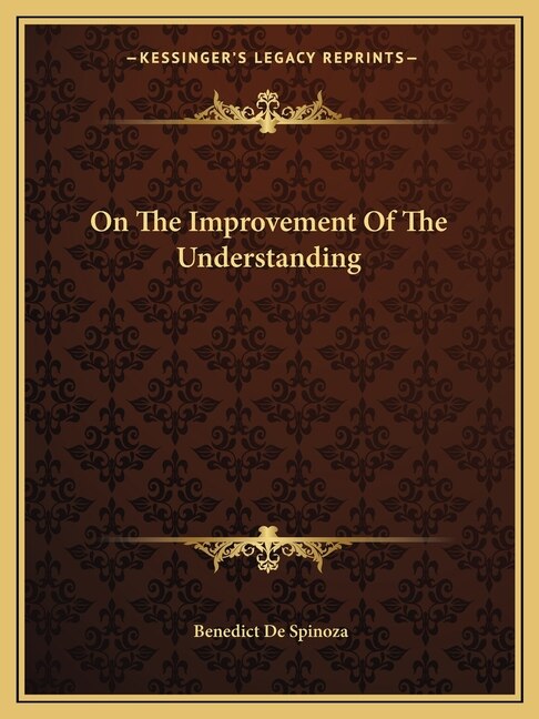 Front cover_On The Improvement Of The Understanding