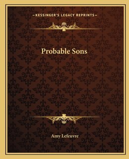 Front cover_Probable Sons