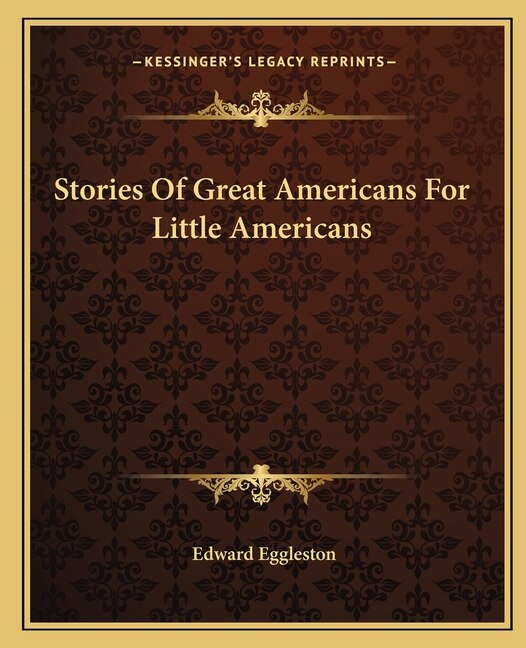 Front cover_Stories Of Great Americans For Little Americans