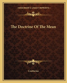 Front cover_The Doctrine Of The Mean