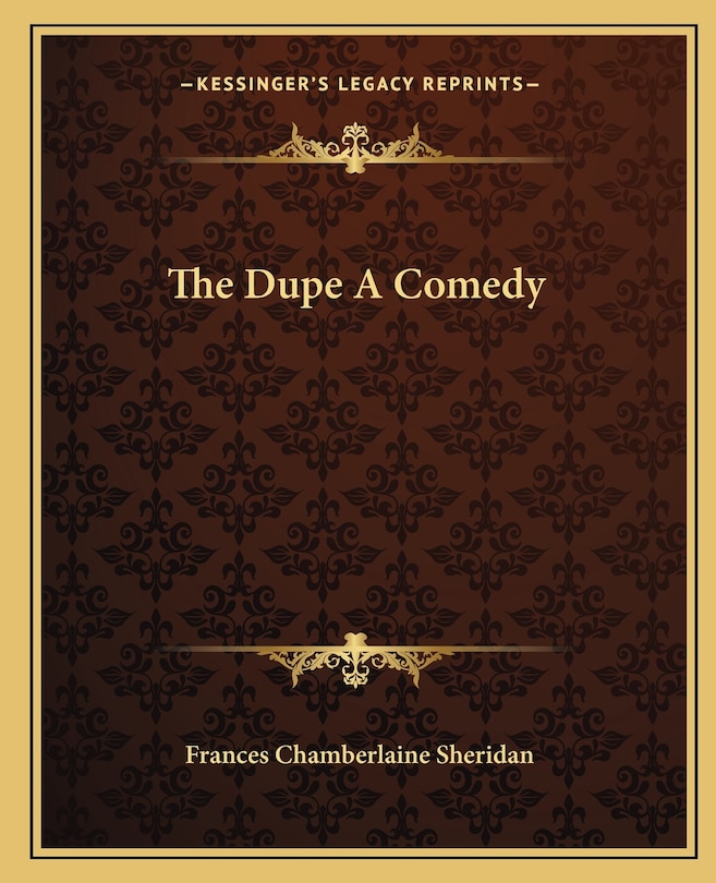 Front cover_The Dupe A Comedy