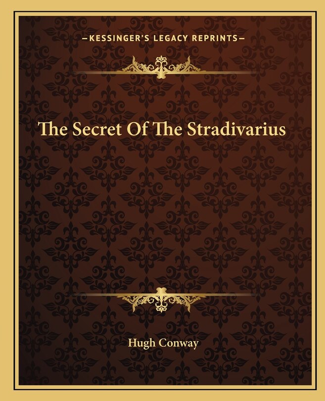 Front cover_The Secret Of The Stradivarius