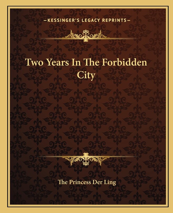 Front cover_Two Years In The Forbidden City