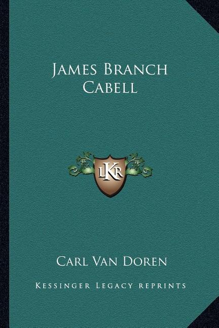 Front cover_James Branch Cabell