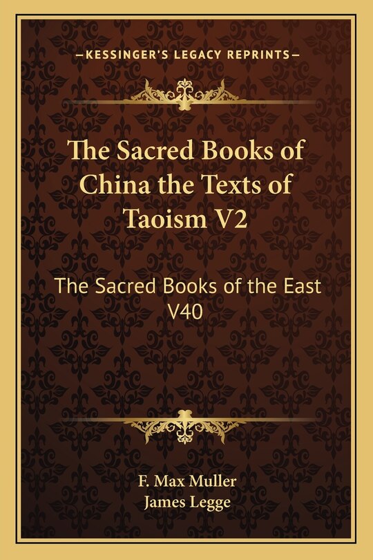 Front cover_The Sacred Books of China the Texts of Taoism V2