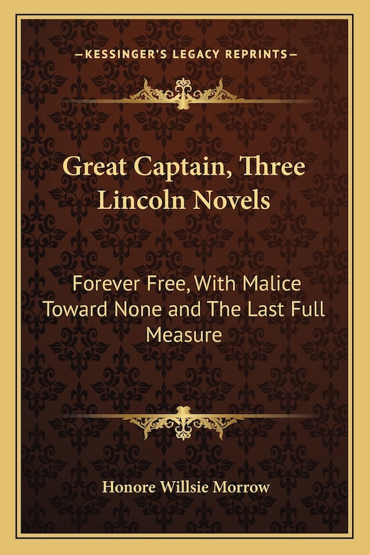 Front cover_Great Captain, Three Lincoln Novels