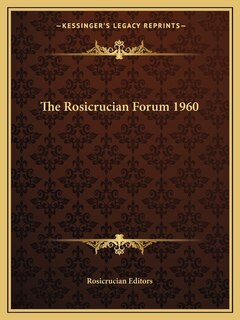 Front cover_The Rosicrucian Forum 1960