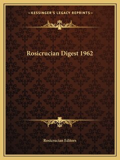 Front cover_Rosicrucian Digest 1962