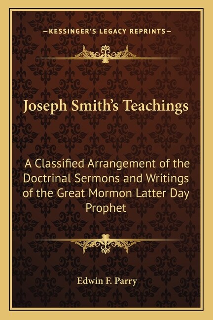 Front cover_Joseph Smith's Teachings