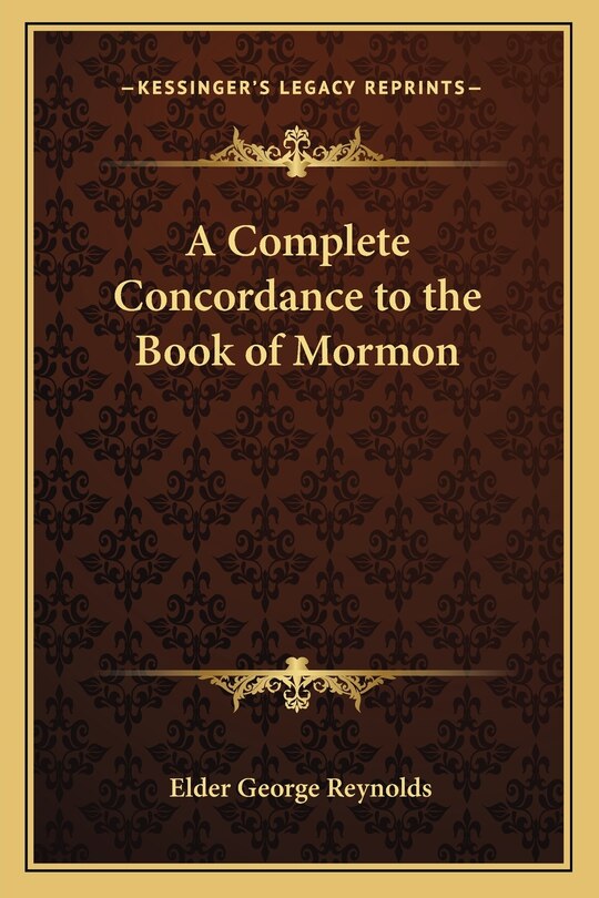 Front cover_A Complete Concordance to the Book of Mormon