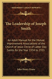 Couverture_The Leadership of Joseph Smith