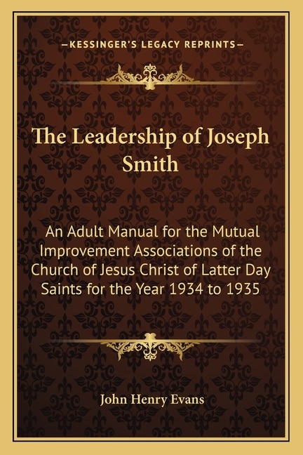 Couverture_The Leadership of Joseph Smith