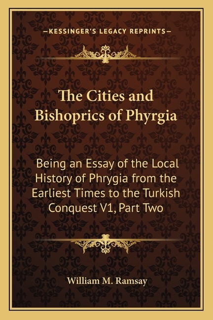 Couverture_The Cities and Bishoprics of Phyrgia