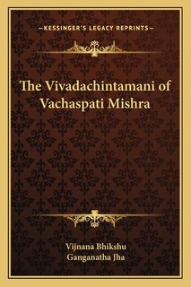 Front cover_The Vivadachintamani of Vachaspati Mishra