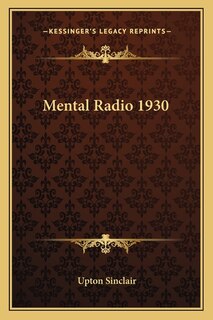 Front cover_Mental Radio 1930