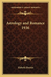 Front cover_Astrology and Romance 1936