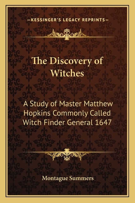 Front cover_The Discovery of Witches