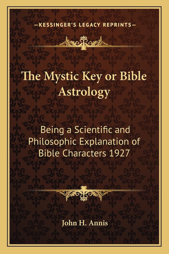 Couverture_The Mystic Key or Bible Astrology