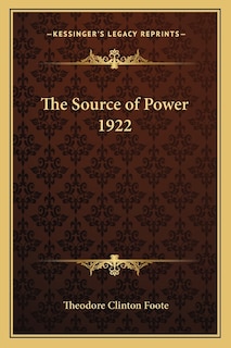 The Source of Power 1922