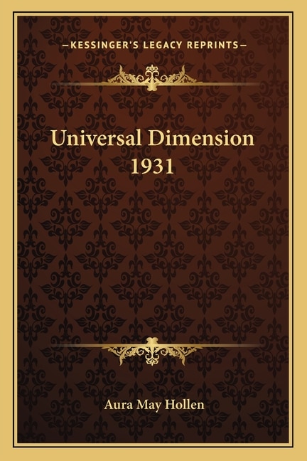 Universal Dimension 1931