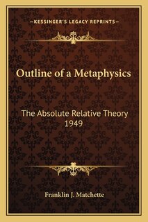 Front cover_Outline of a Metaphysics