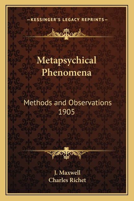 Couverture_Metapsychical Phenomena